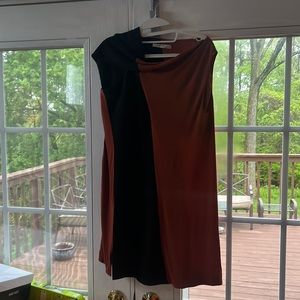 Balenciaga two tone dress with cowl neck.  Never worn.